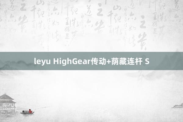 leyu HighGear传动+荫藏连杆 S
