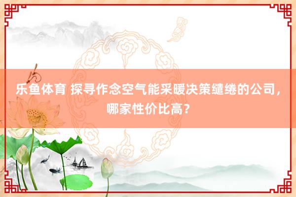 乐鱼体育 探寻作念空气能采暖决策缱绻的公司，哪家性价比高？